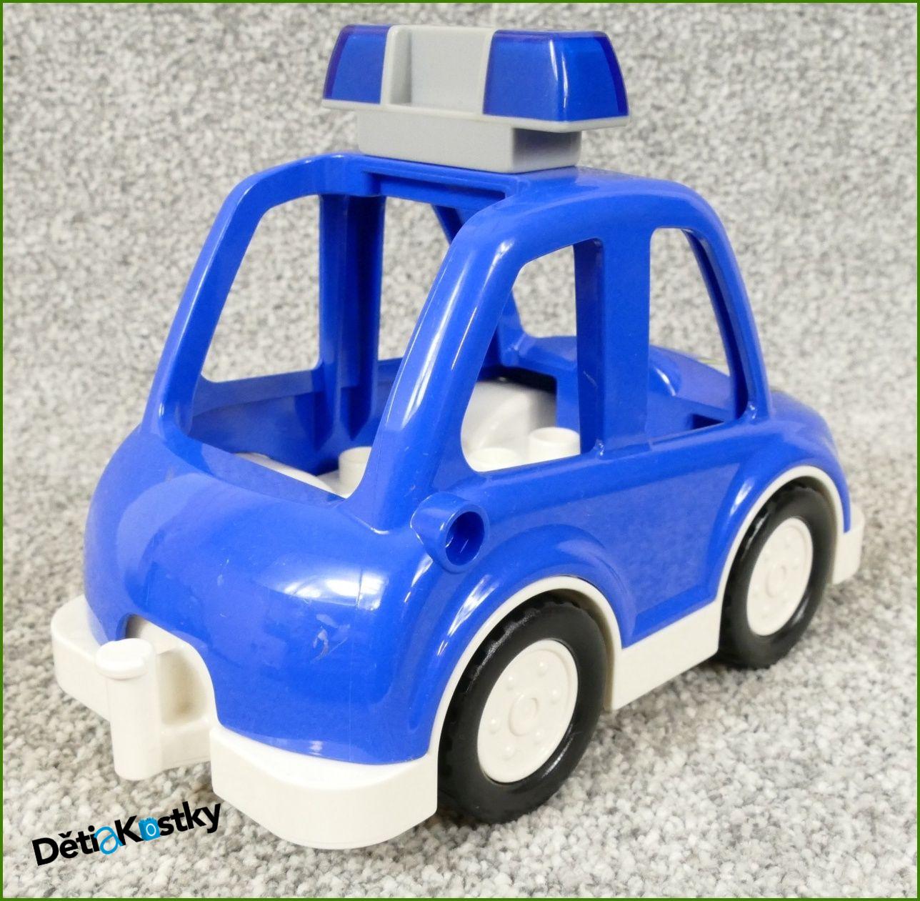 Lego® Duplo® Policejní Auto Modré s Bílým Podvozkem (POL1CE)