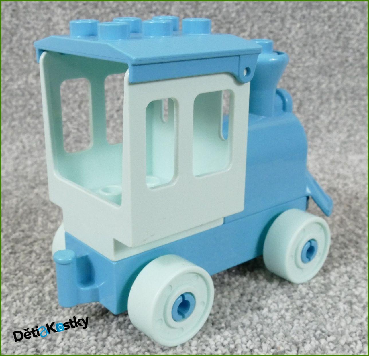 Lego® Duplo® Mašinka Parní Tyrkysový s Tyrkysovou Kabinkou