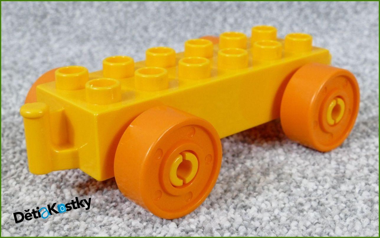 Lego® Duplo® Podvozek pro Auta Světle Oranžový - Oranžová Kola