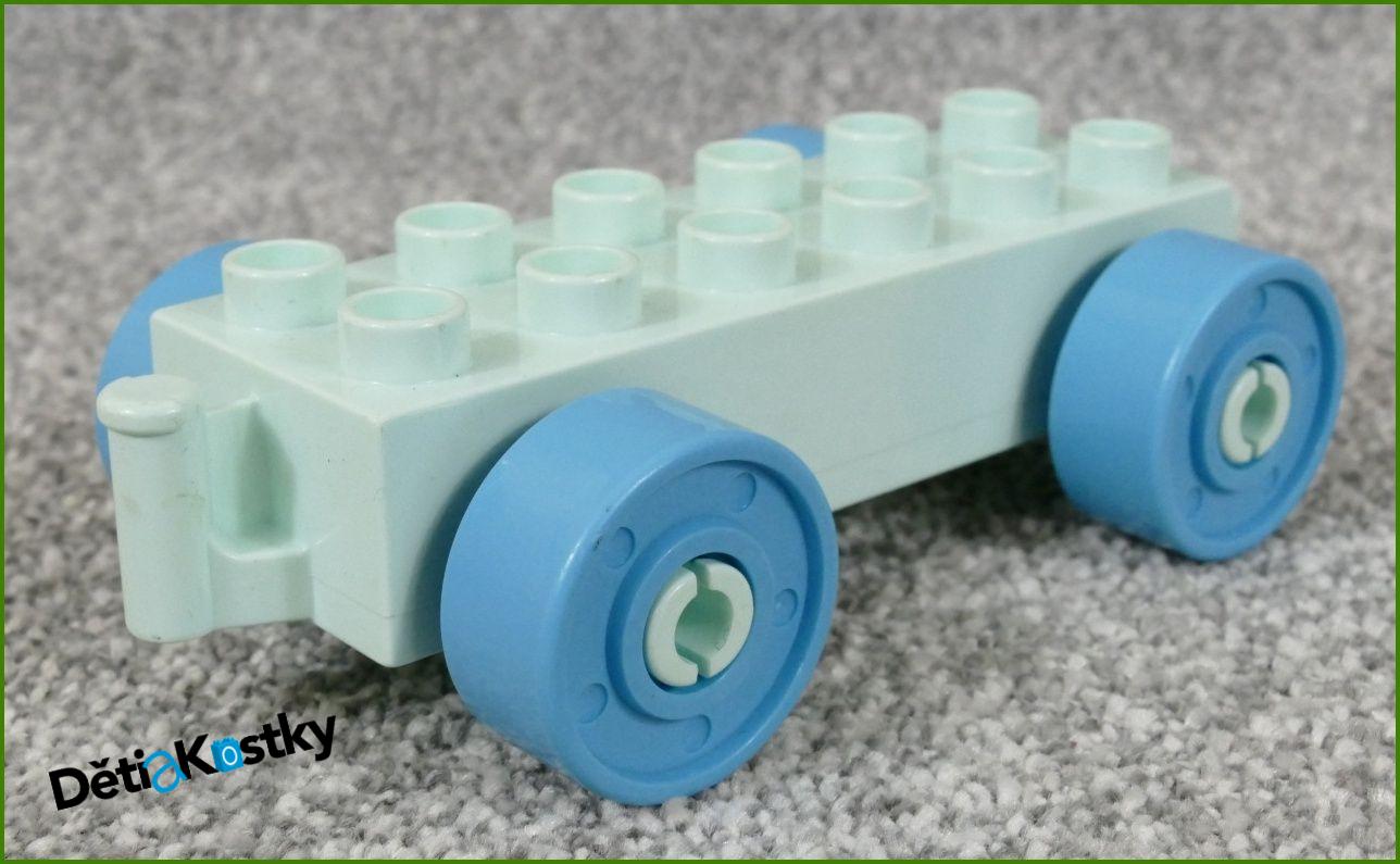 Lego® Duplo® Podvozek pro Auta Světle Tyrkysový - Tmavě Tyrkysová Kola