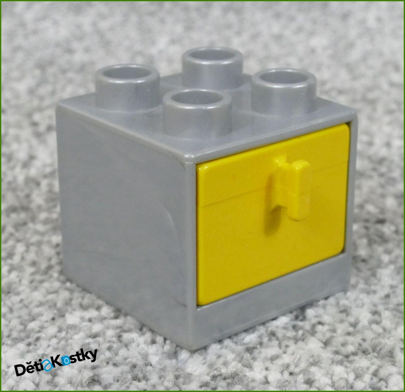 Lego® Duplo® Skříňka Malá Šedá/Žlutý Šuplík