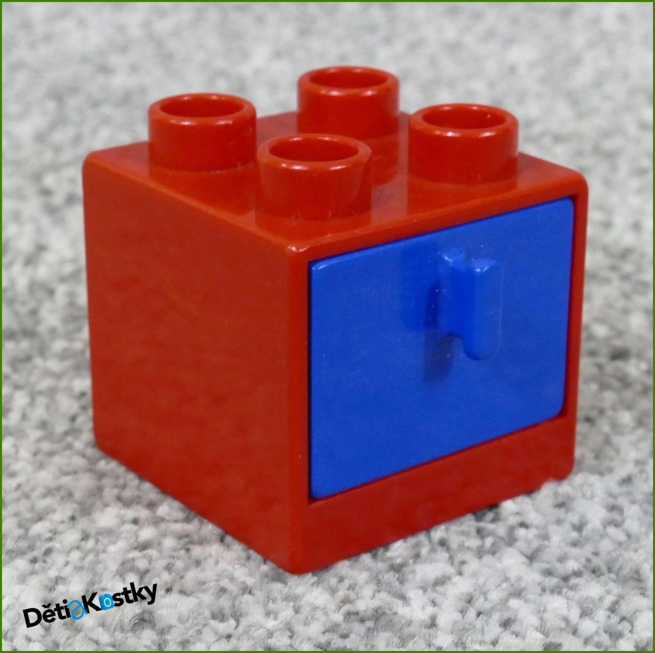 Lego® Duplo® Skříňka Malá Červená/Modrý Šuplík