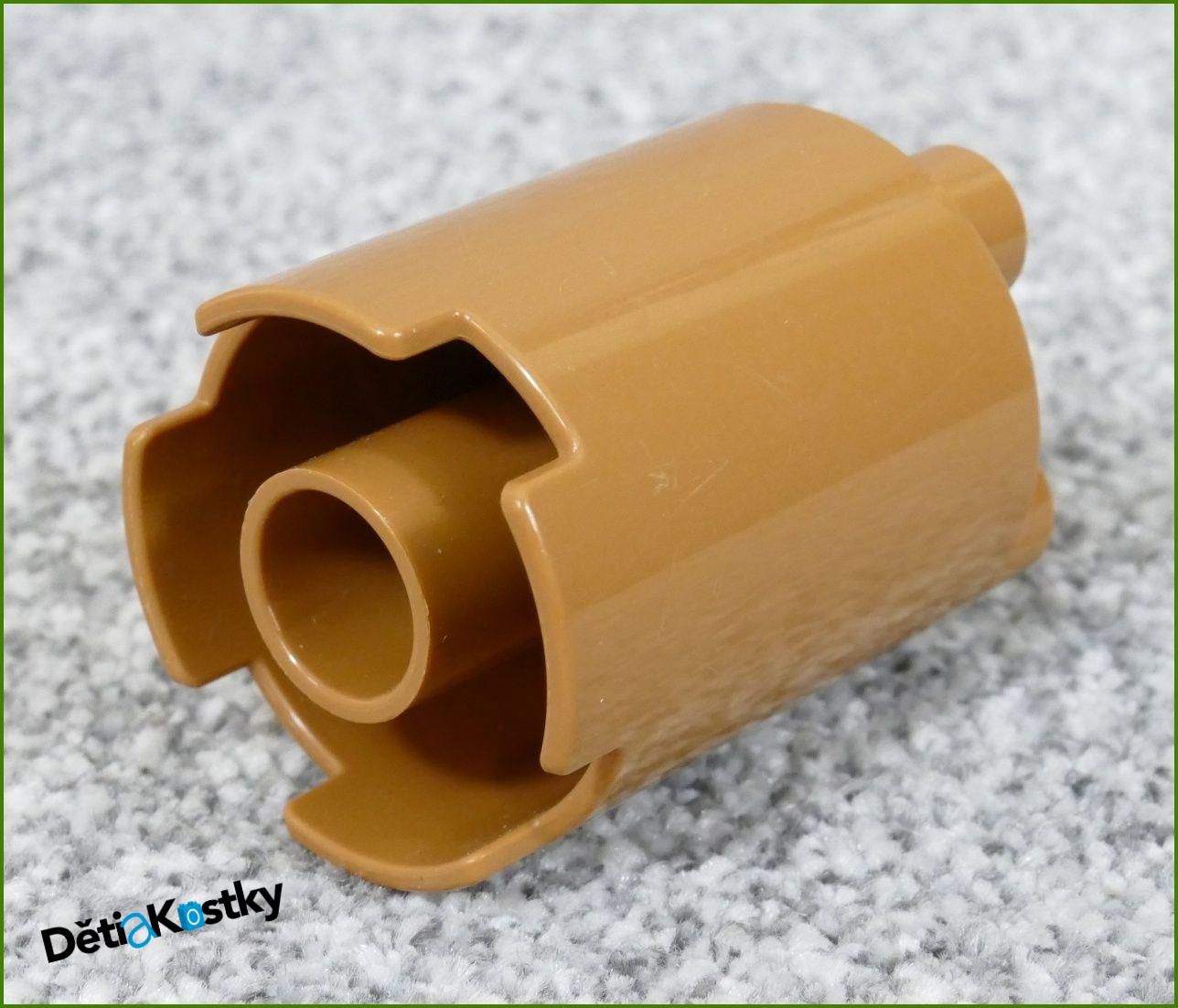 Lego® Duplo® Kostka Váleček (Sloup) Světlounce Hnědý