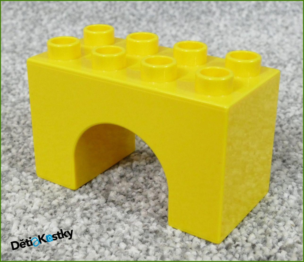 Lego® Duplo® Kostka Podstavec Mostu 2x4 Žlutá (Podloubí)