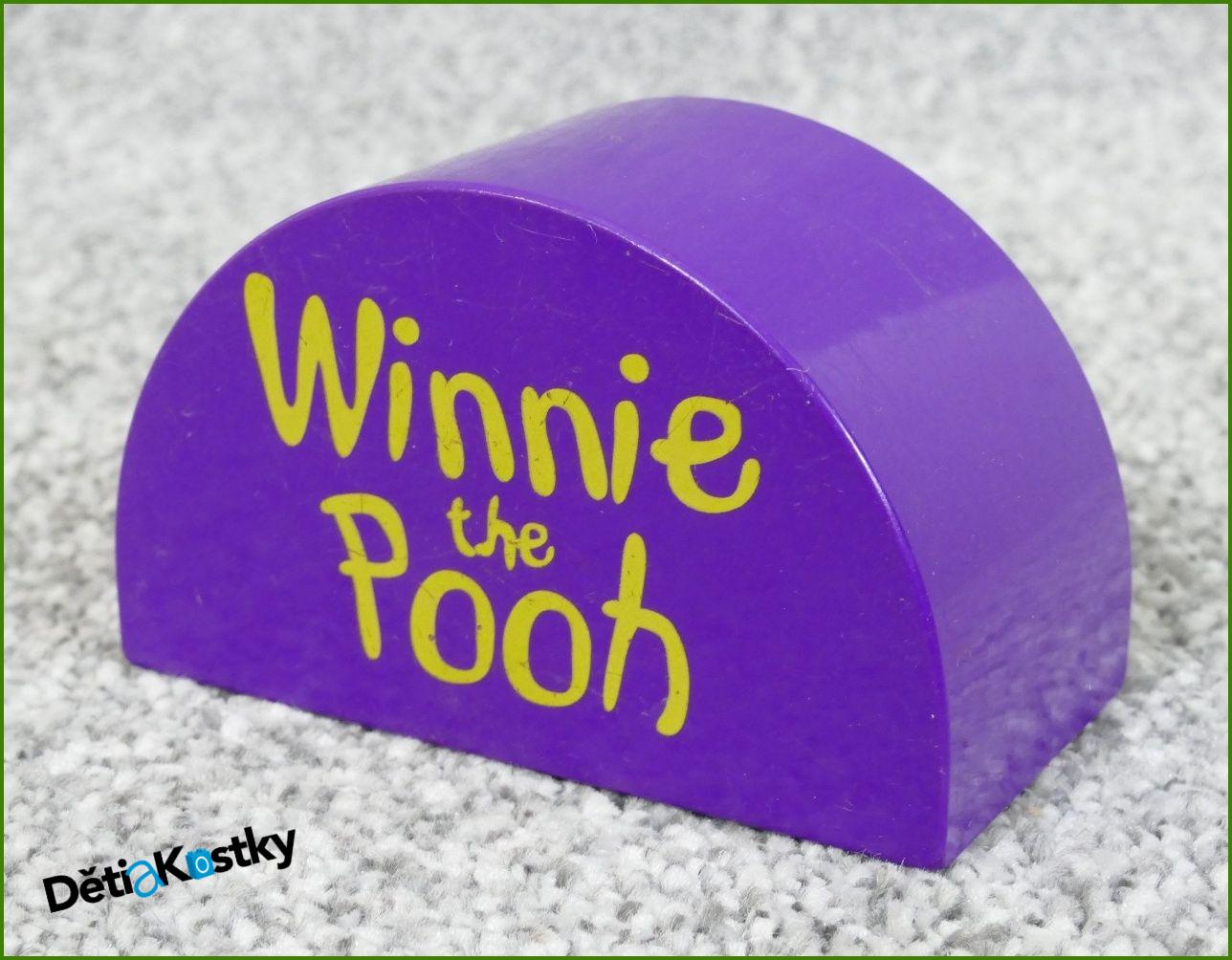 Lego® Duplo® Kostka Půlkulatá Fialová - Winnie the Pooh a Keř