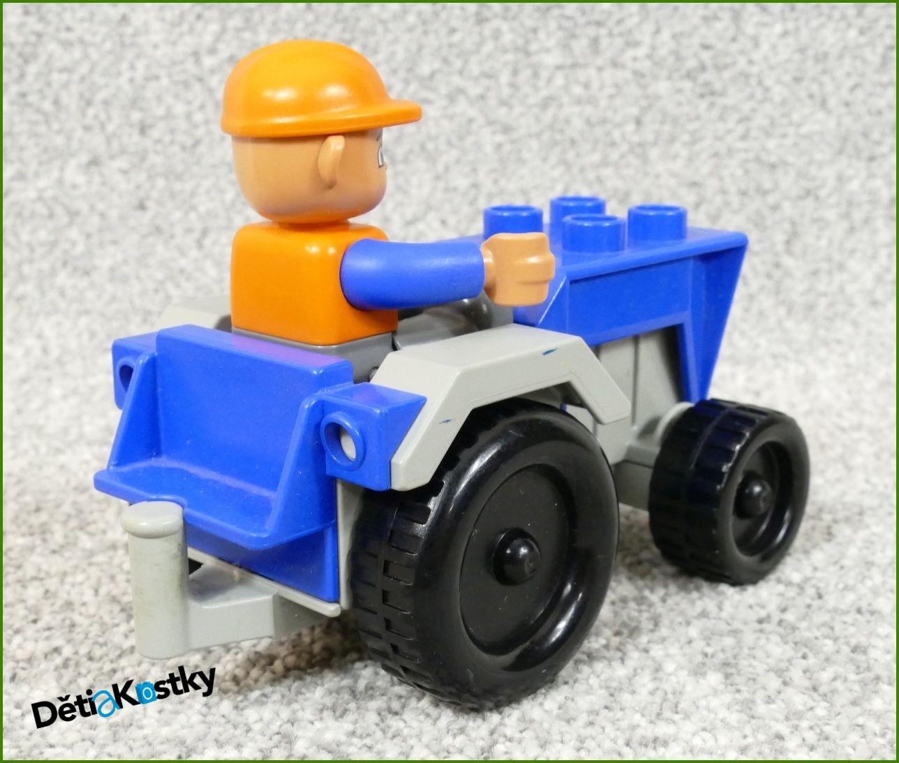 Lego® Duplo® Traktor Malý Modrý s Figurkou