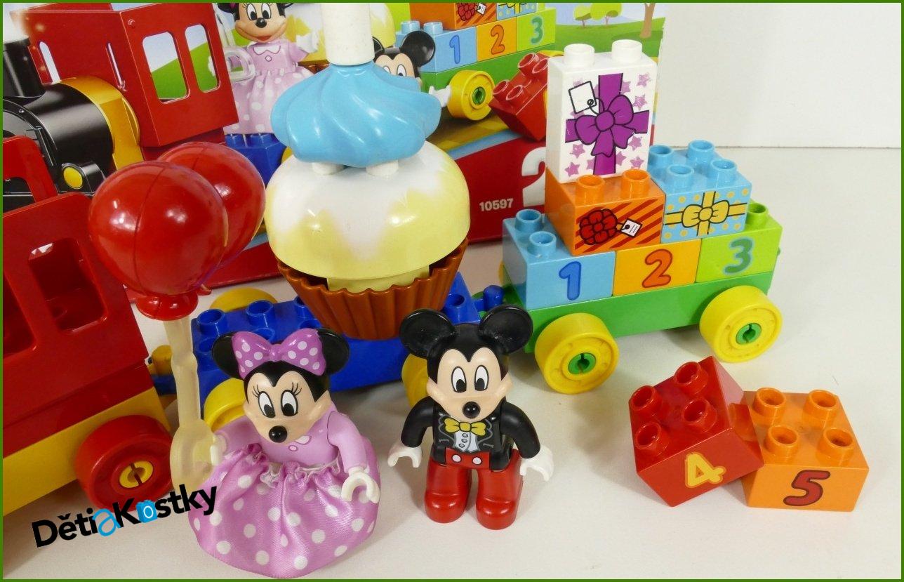 Lego® Duplo® Set 10597 - Narozeninový Vláček Mickeyho a Minnie
