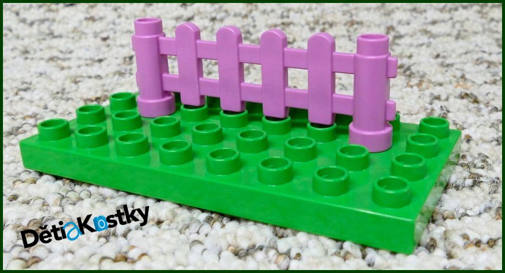 Lego® Duplo® Plot s deskami Růžový