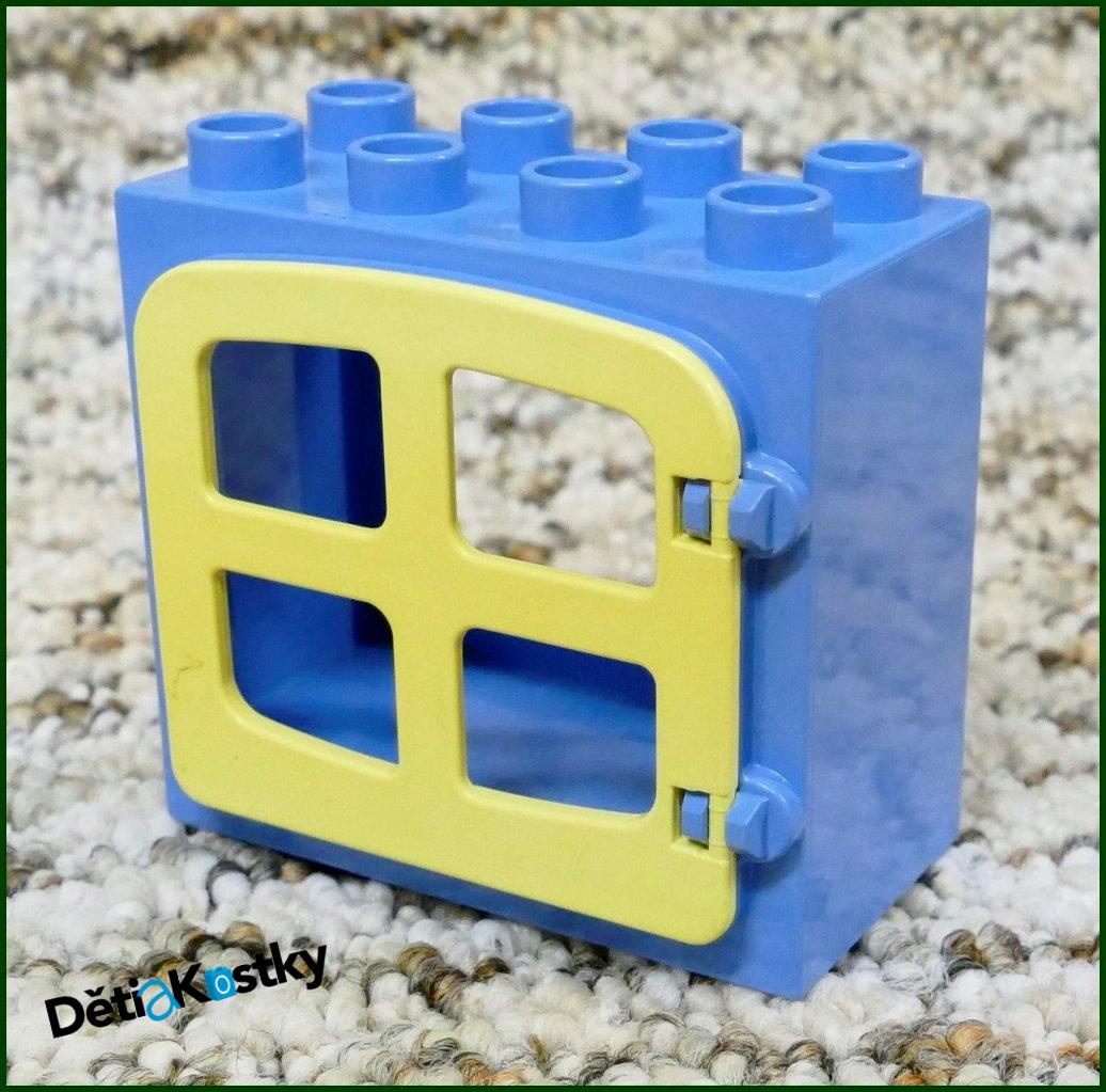 Lego® Duplo® Kostka s Oknem Světle Modrá - Béžová Okenice