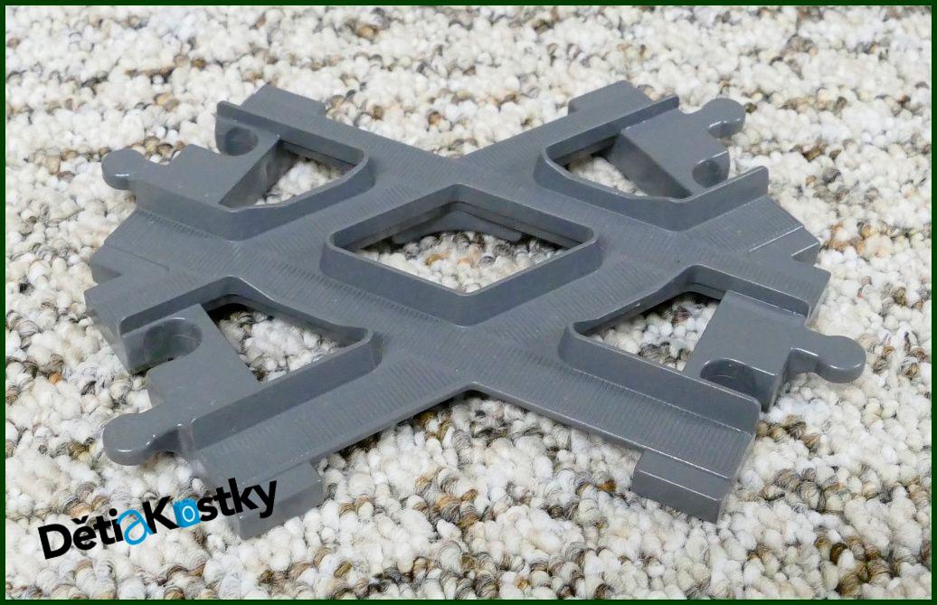 Lego® Duplo® Kolej / Koleje Křížení - Novější Šedá