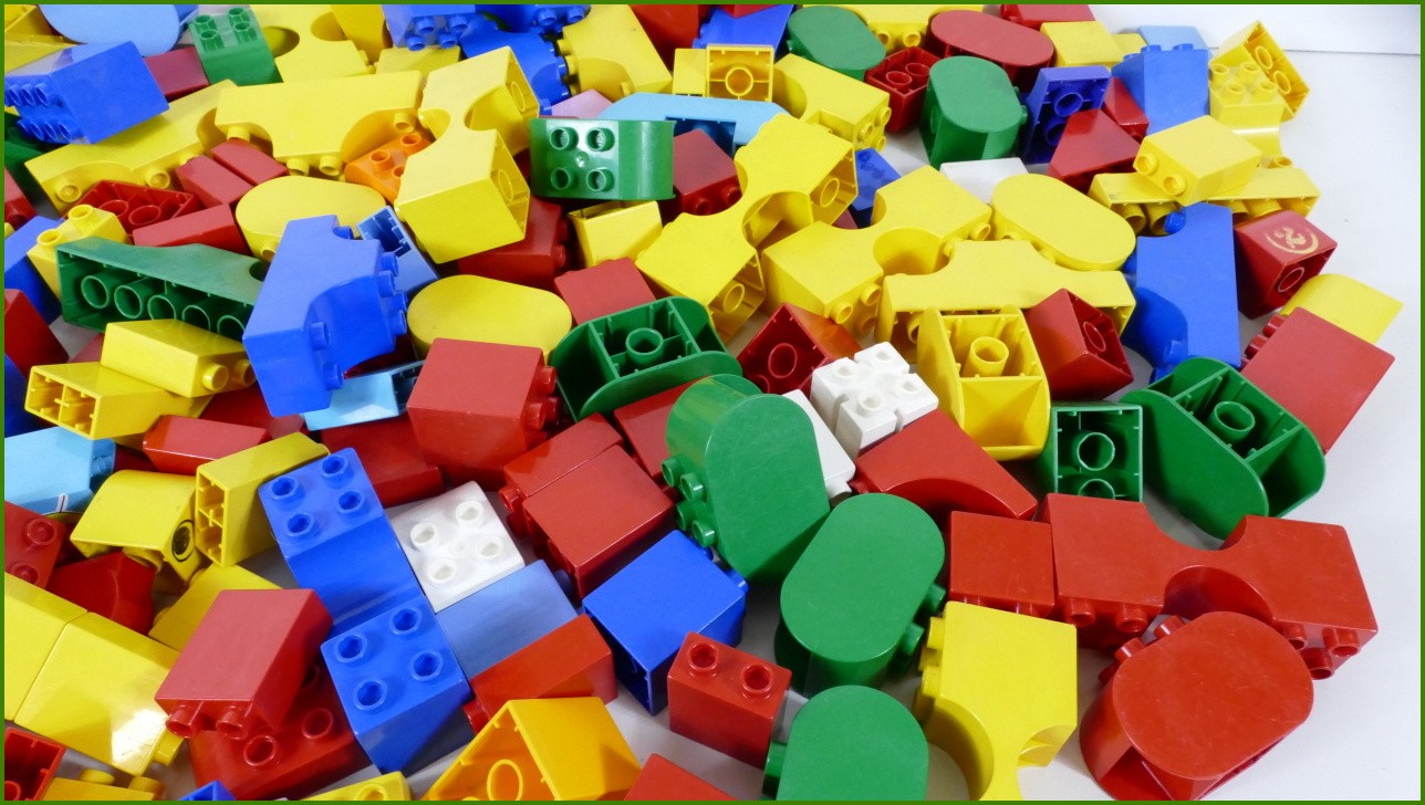 Lego® Duplo® Kostky - Horší Stav 2,4 KG