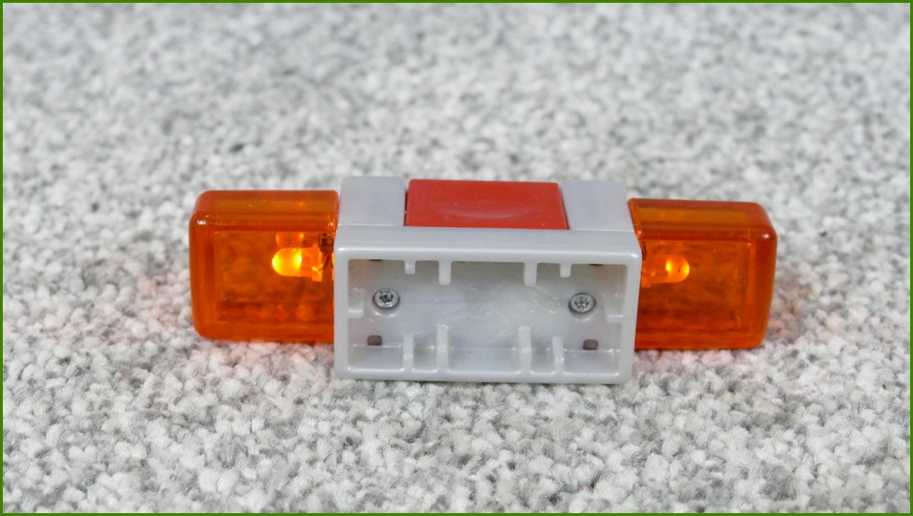 Lego® Duplo® Majáček/Maják - Pouze Bliká - Oranžovo-Šedý (Boční Tlačítko) (Včetně Baterií)