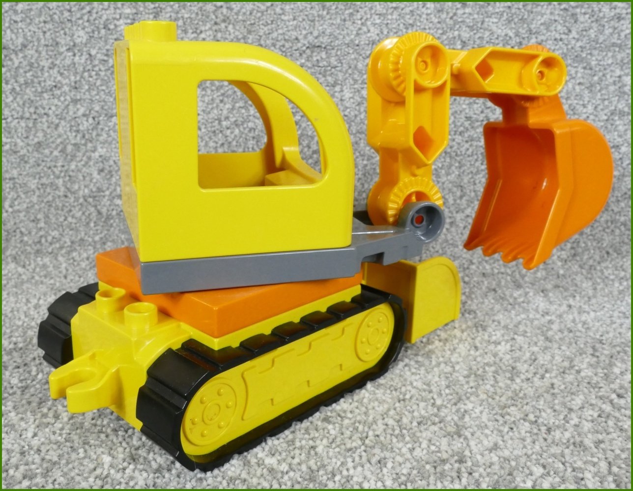 Lego® Duplo® Bagr s Ramenem, Rypadlem a Přední Radlicí