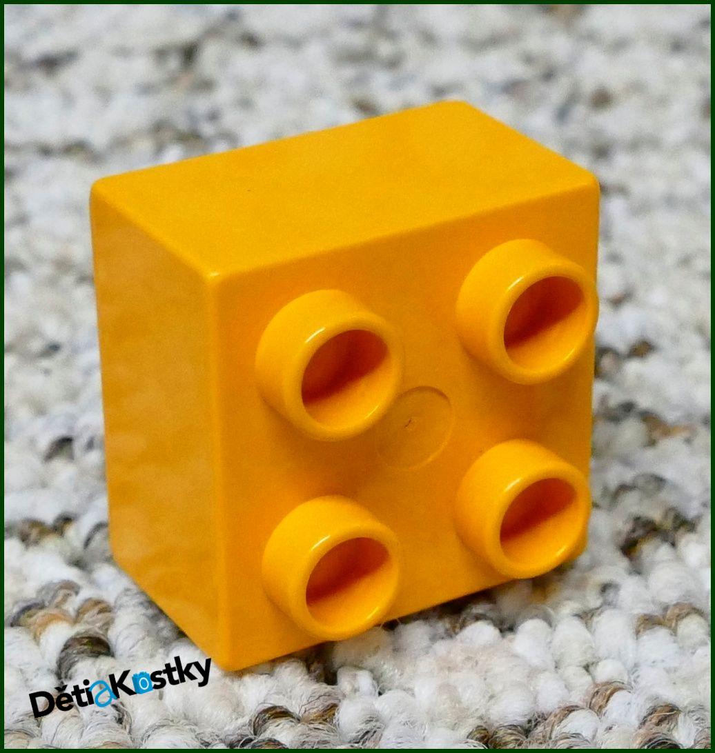 Lego® Duplo® Kostka 2x2 Středně Oranžová