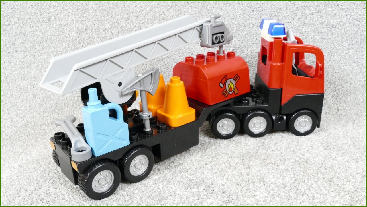 Lego® Duplo® Hasičské Auto se Žebříkem a Příslušenstvím