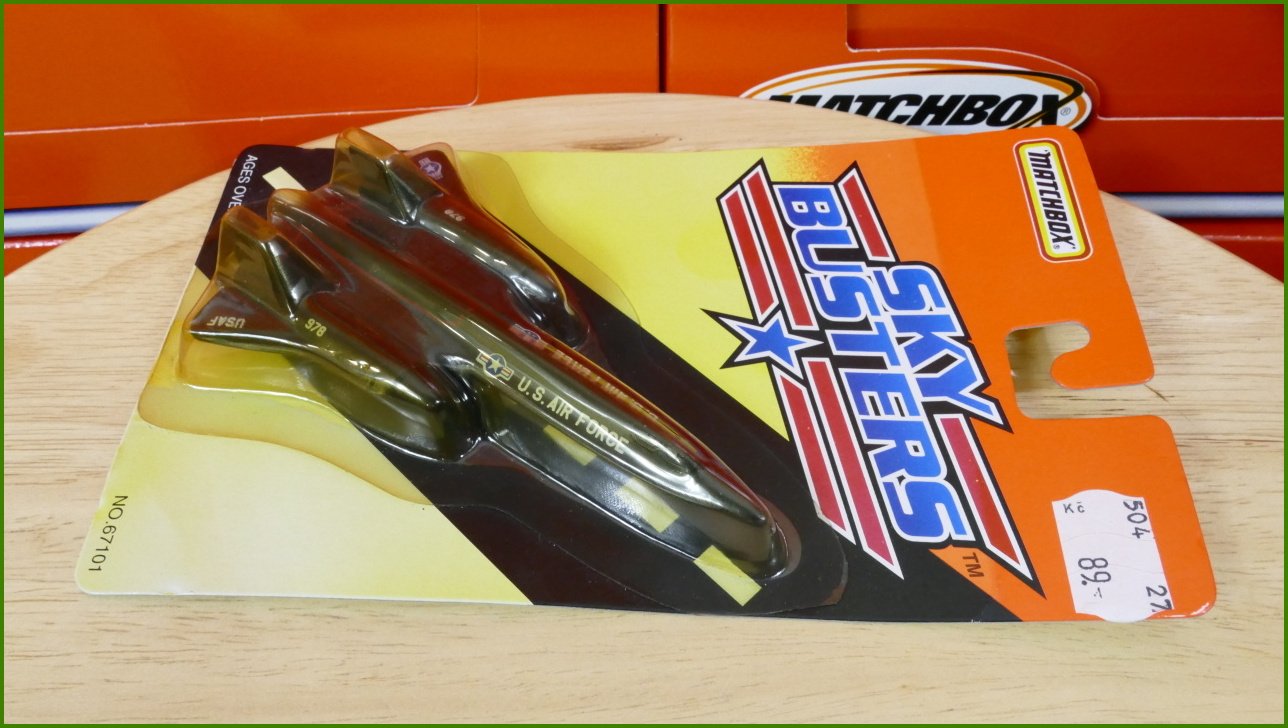 Matchbox Skybusters Letadlo SR-71 Blackbird US Air Force