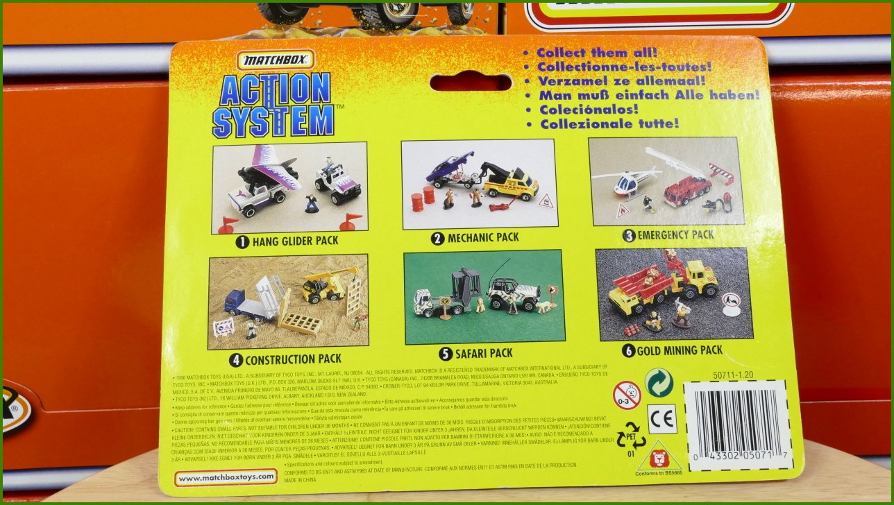 Matchbox Set Action System Hang Glider Pack