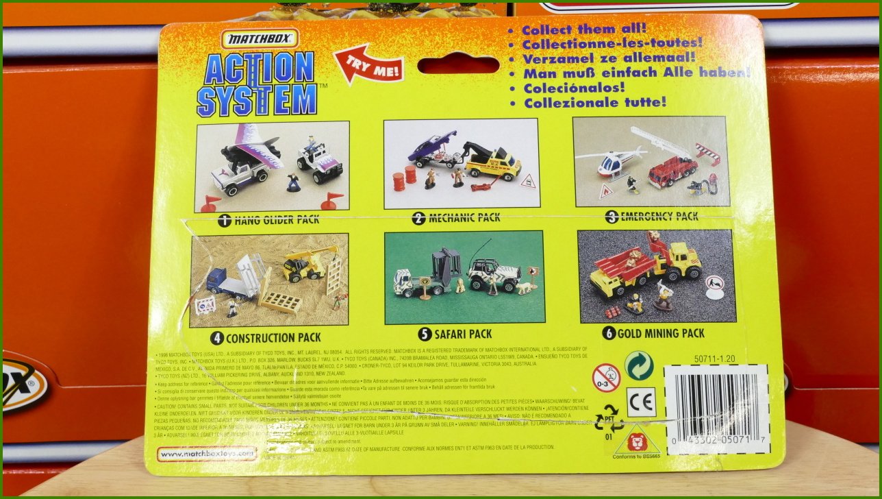 Matchbox Set Action System Hang Glider Pack - Otevřený a Zalepený