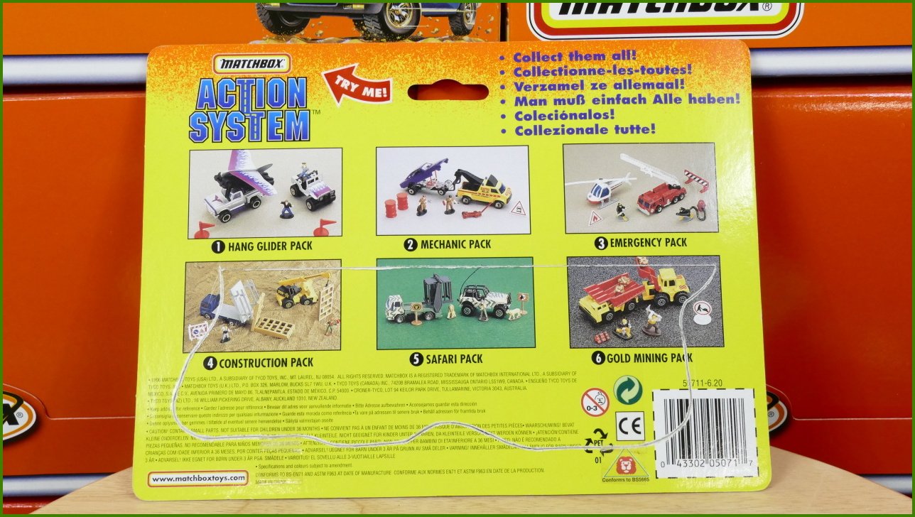 Matchbox Set Action System Gold Mining - Otevřený a Zalepený