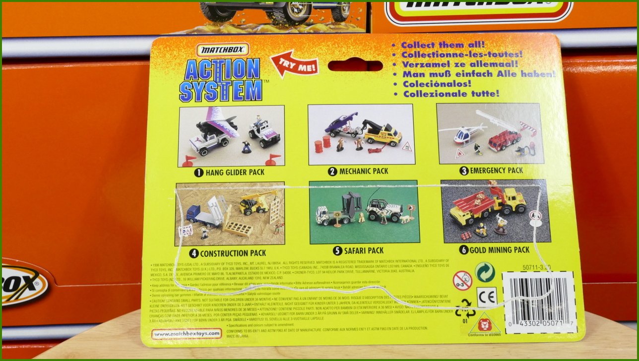 Matchbox Set Action System Emergency - Otevřený a Zalepený
