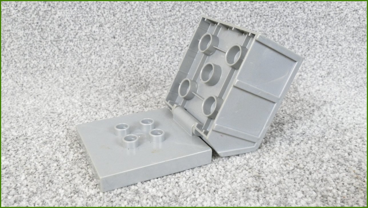 Lego® Duplo® Korba pro Nákladní a Jiná Auta (Šedý-Šedá Základna)