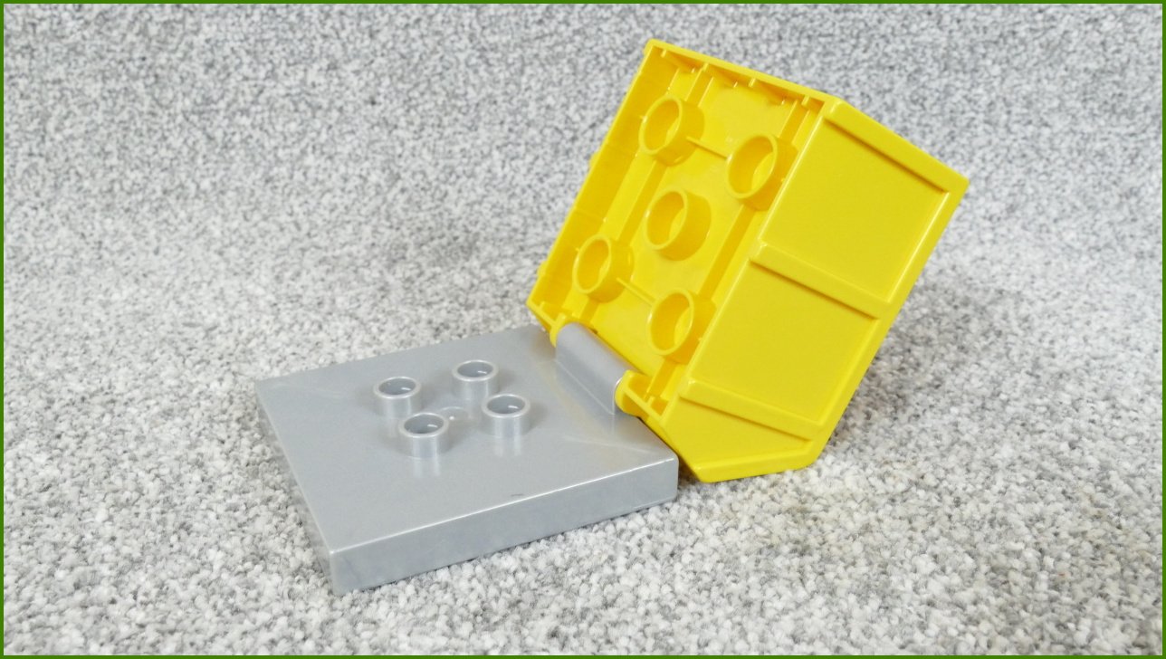 Lego® Duplo® Korba pro Nákladní a Jiná Auta (Žlutý-Šedá Základna)