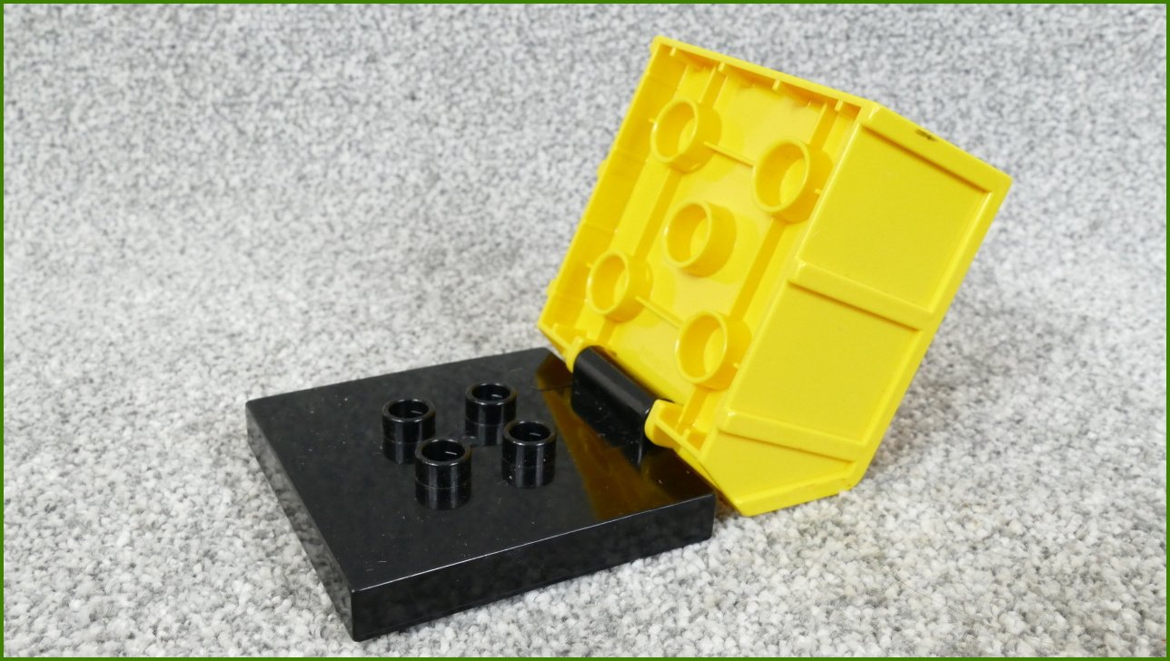 Lego® Duplo® Korba pro Nákladní a Jiná Auta (Žlutý-Černá Základna)