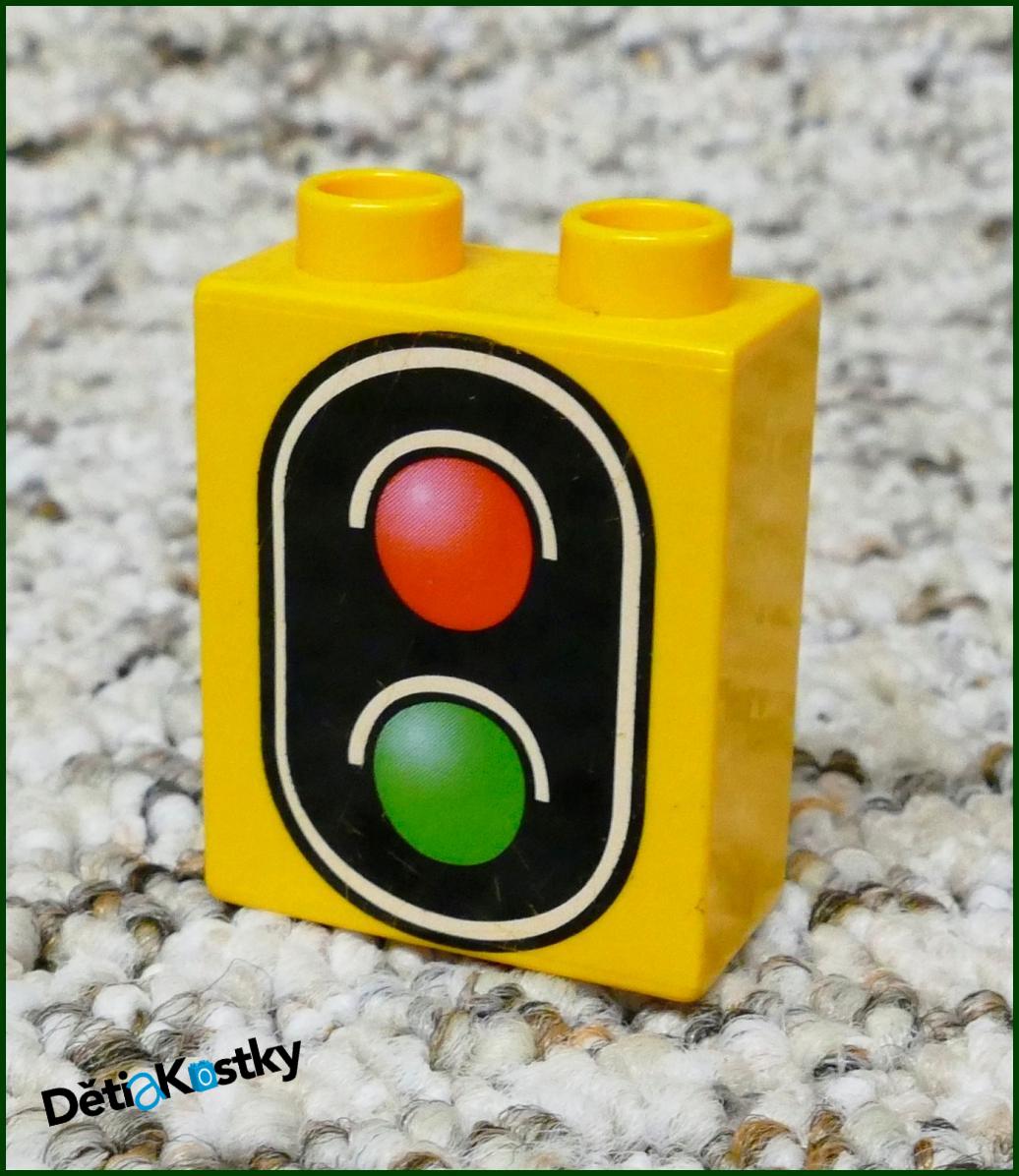 Lego® Duplo® Kostka 1x2x2 Světle Oranžová - Semafor (2)