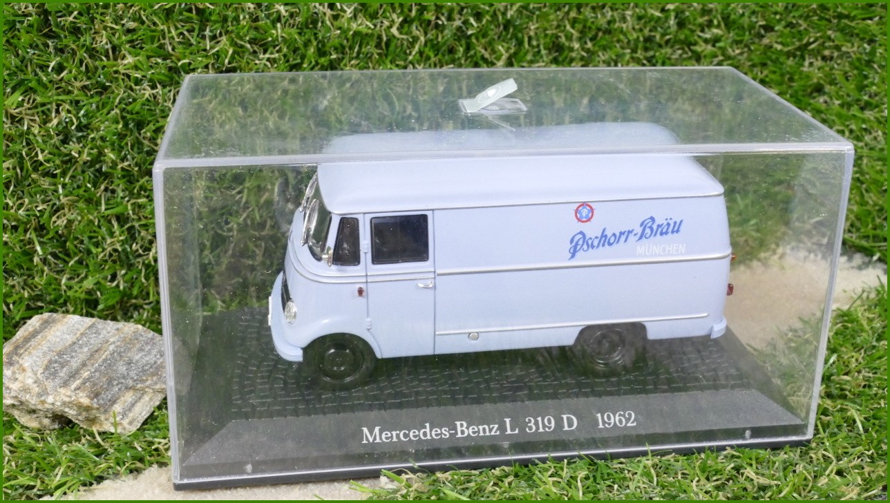 Angličák Model Autíčka Atlas Verlag - Mercedes-Benz L 319 D (1962)