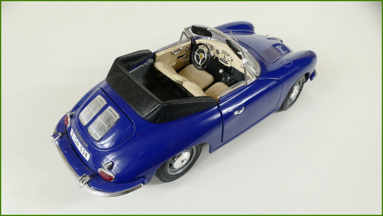 Kovový Model Bburago 1:18 - Porsche 356 B (1961)