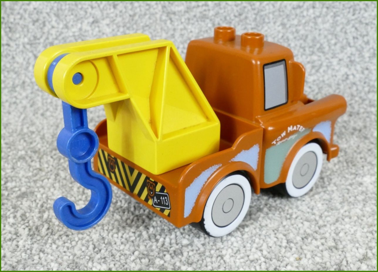 Lego® Duplo® Cars - Burák (Žlutý Hák) Bílá Kola