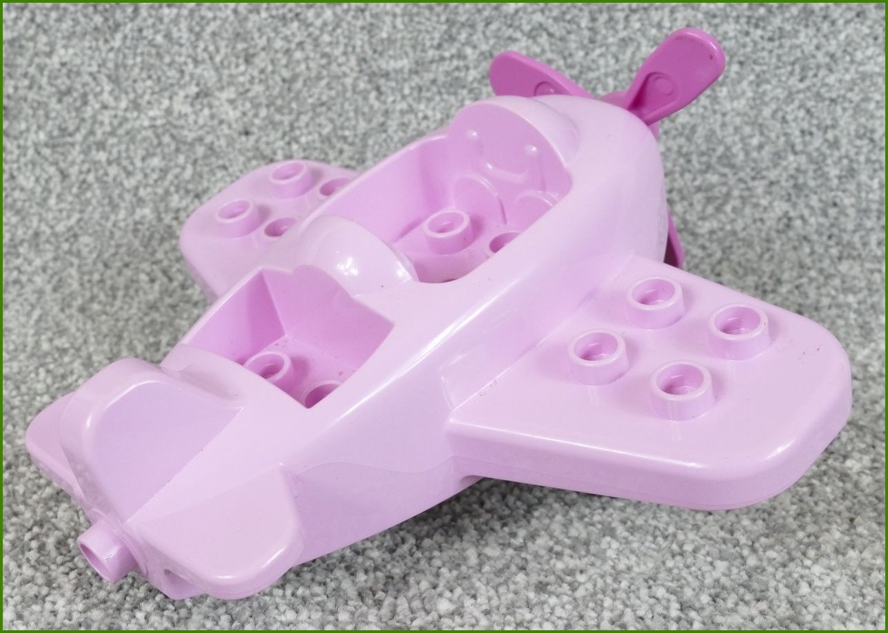 Lego® Duplo® Letadlo Malé Růžové se Šedým Podvozkem