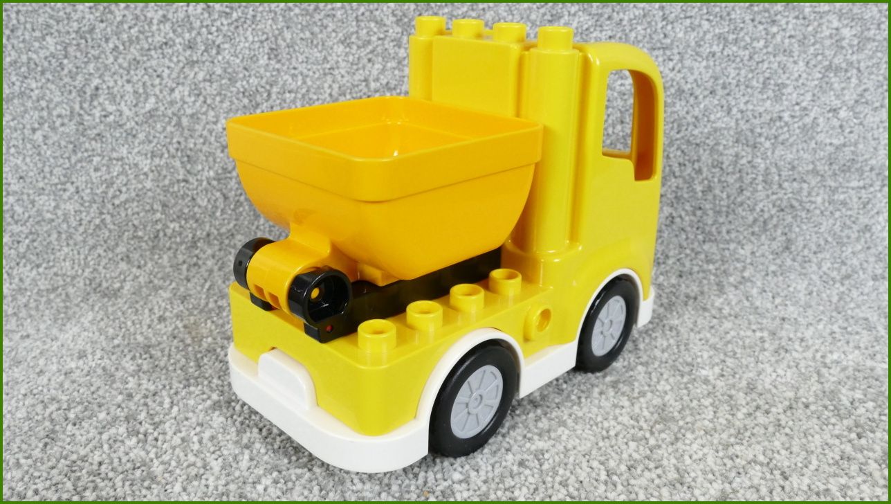 Lego® Duplo® Nákladní Auto Žluté - Oranžová Vyklápěcí Korba - Podvozek Setrvačník