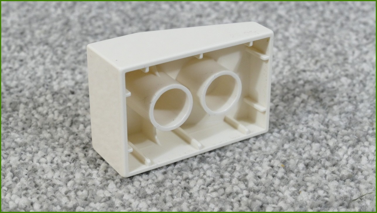 Lego® Duplo® Kostka 2x3 Zkosená Bílá Stříška - Nová