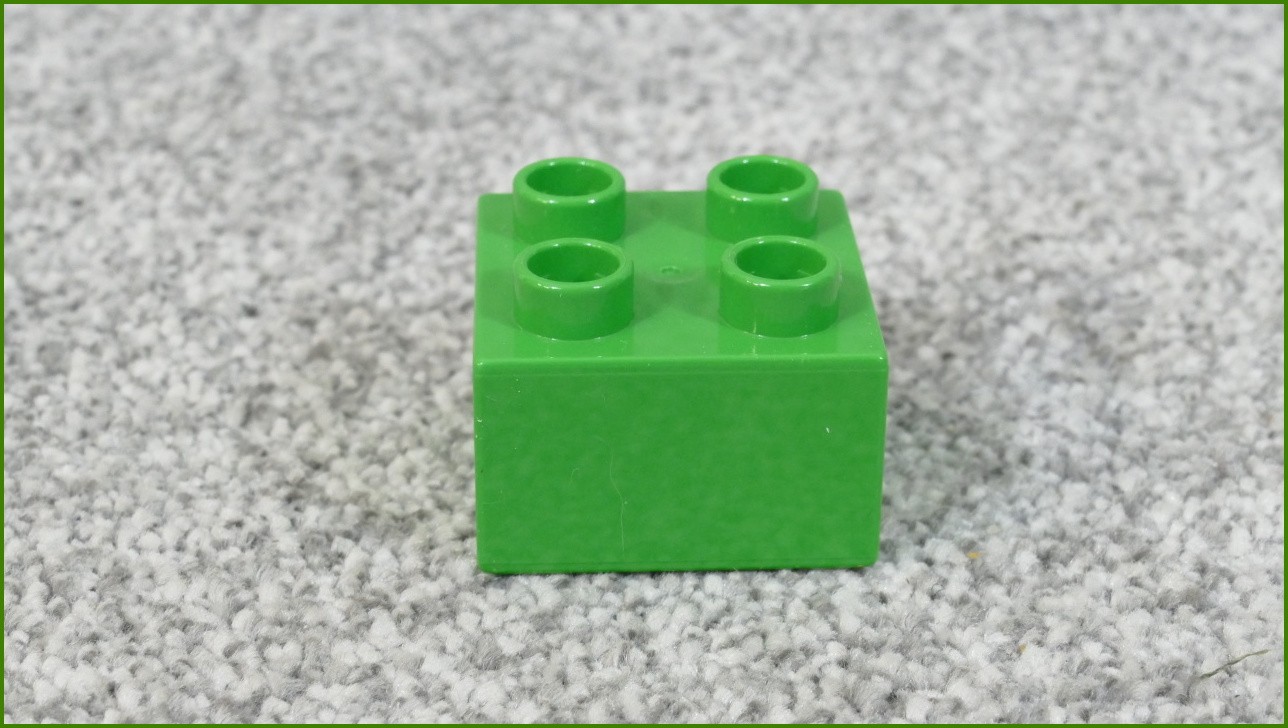 Lego® Duplo® Kostka 2x2 Světle Zelená - Nová