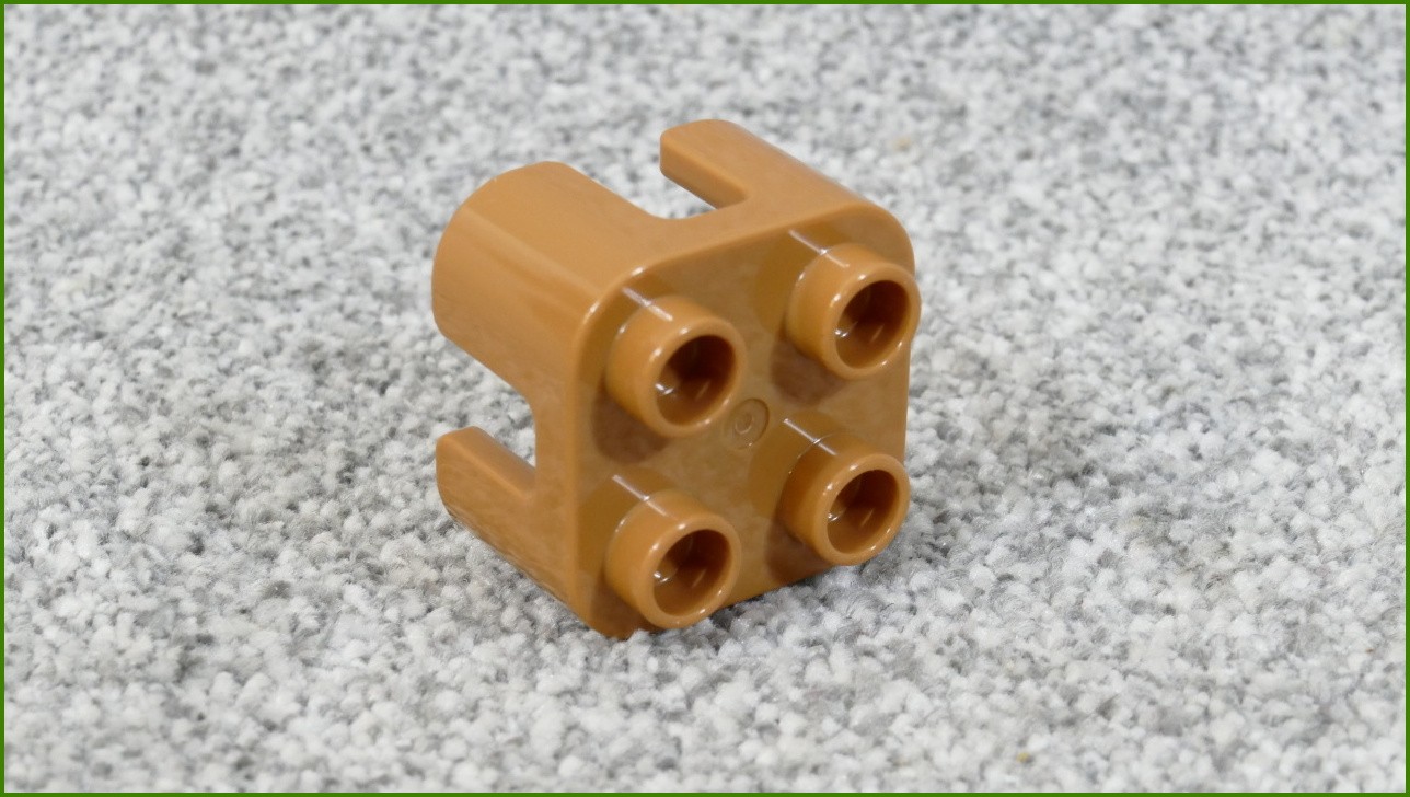 Lego® Duplo® Taburet/Židlička Světlounce Hnědá - Nová