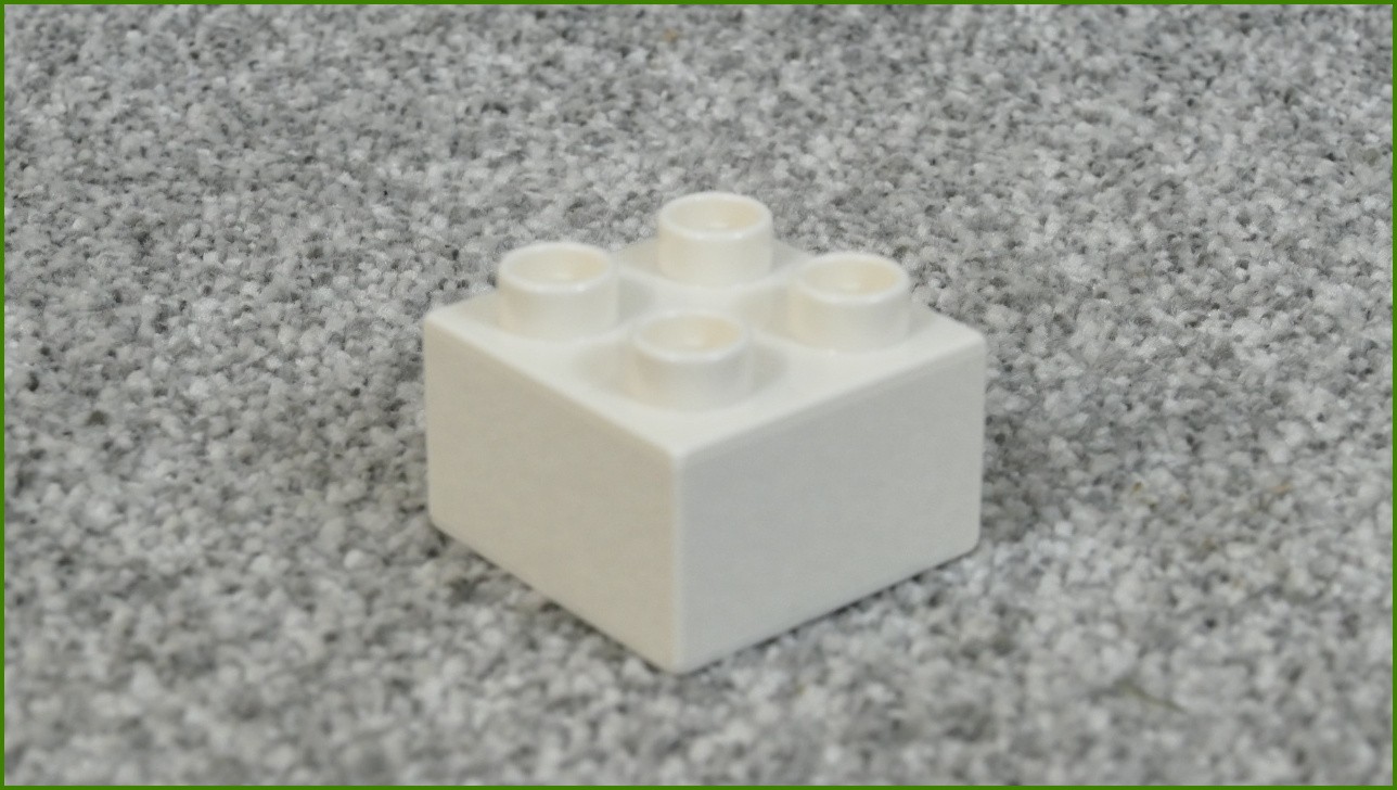 Lego® Duplo® Kostka 2x2 Bílá - Nová