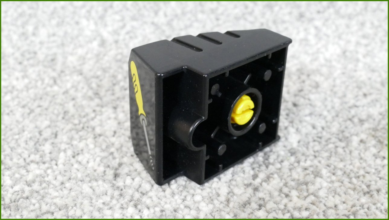 Lego® Duplo® Toolo® Kostka 2x2 - Černá (Obrázek Šroubováku)