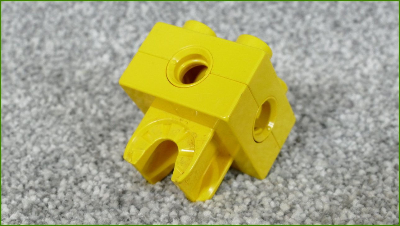 Lego® Duplo® Toolo® Kostka 2x2 Žlutá s Připojením