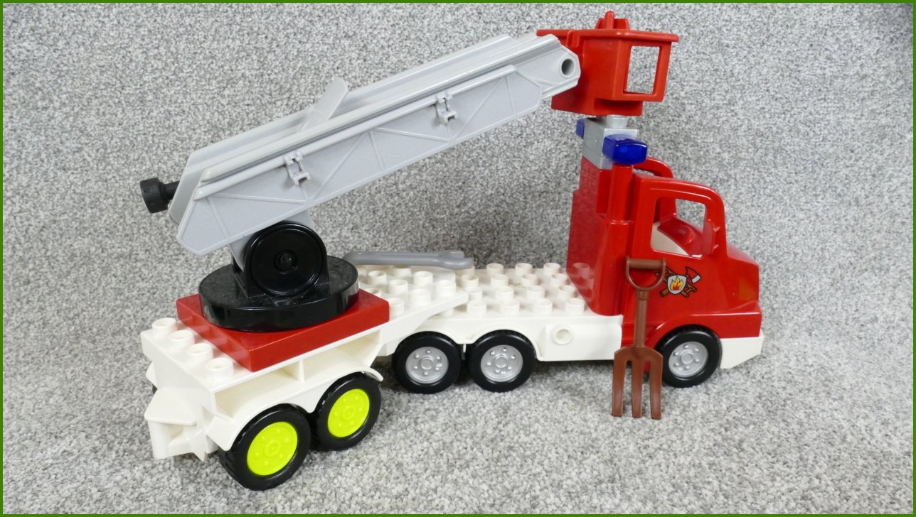Lego® Duplo® Hasičské Auto se Žebříkem a Příslušenstvím