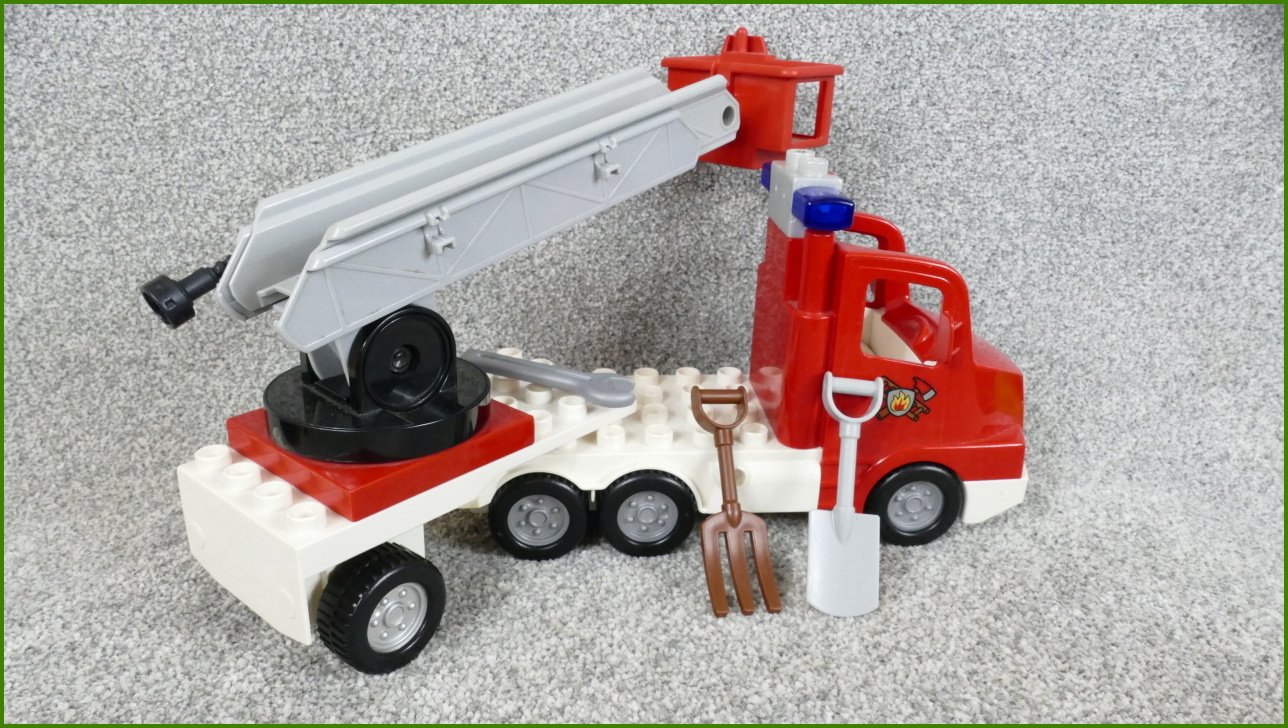 Lego® Duplo® Hasičské Auto se Žebříkem a Příslušenstvím