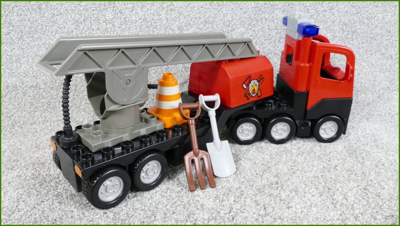 Lego® Duplo® Hasičské Auto se Žebříkem a Příslušenstvím