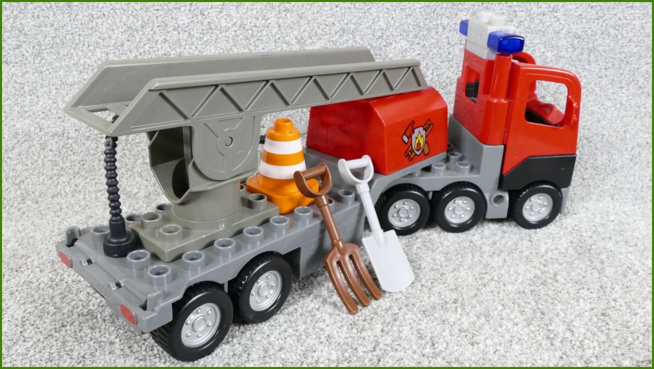 Lego® Duplo® Hasičské Auto se Žebříkem a Příslušenstvím