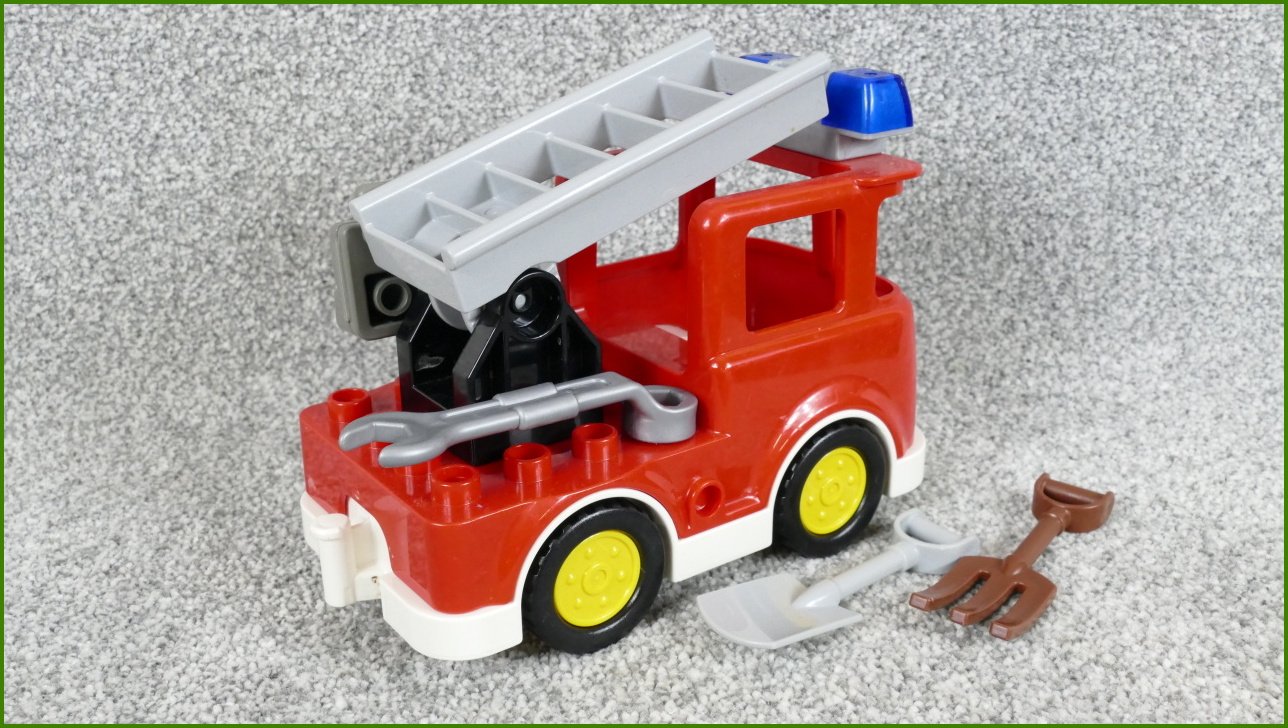Lego® Duplo® Hasičské Auto se Žebříkem a Příslušenstvím