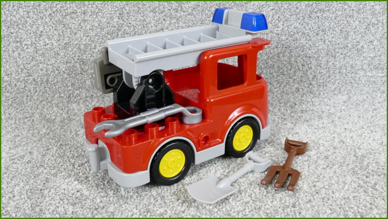 Lego® Duplo® Hasičské Auto se Žebříkem a Příslušenstvím