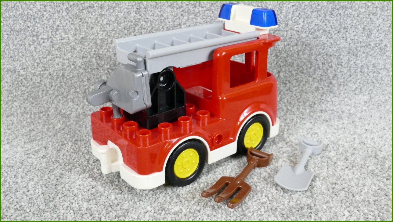 Lego® Duplo® Hasičské Auto se Žebříkem a Příslušenstvím