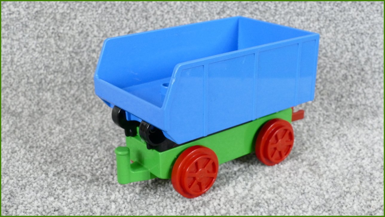 Lego® Duplo® Vagon Malý Zelený - Vyklápěcí Modrá Korba