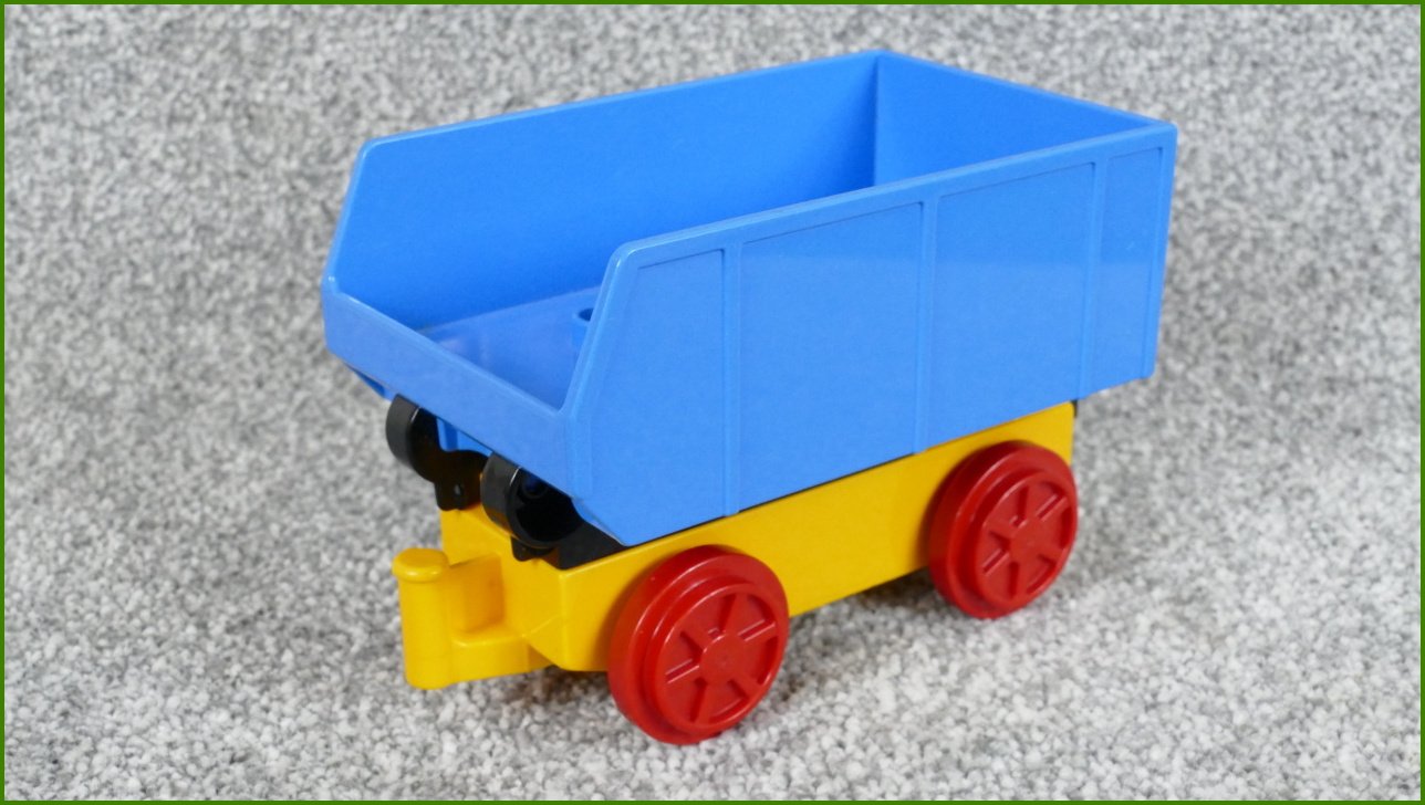 Lego® Duplo® Vagon Malý Oranžový - Vyklápěcí Modrá Korba