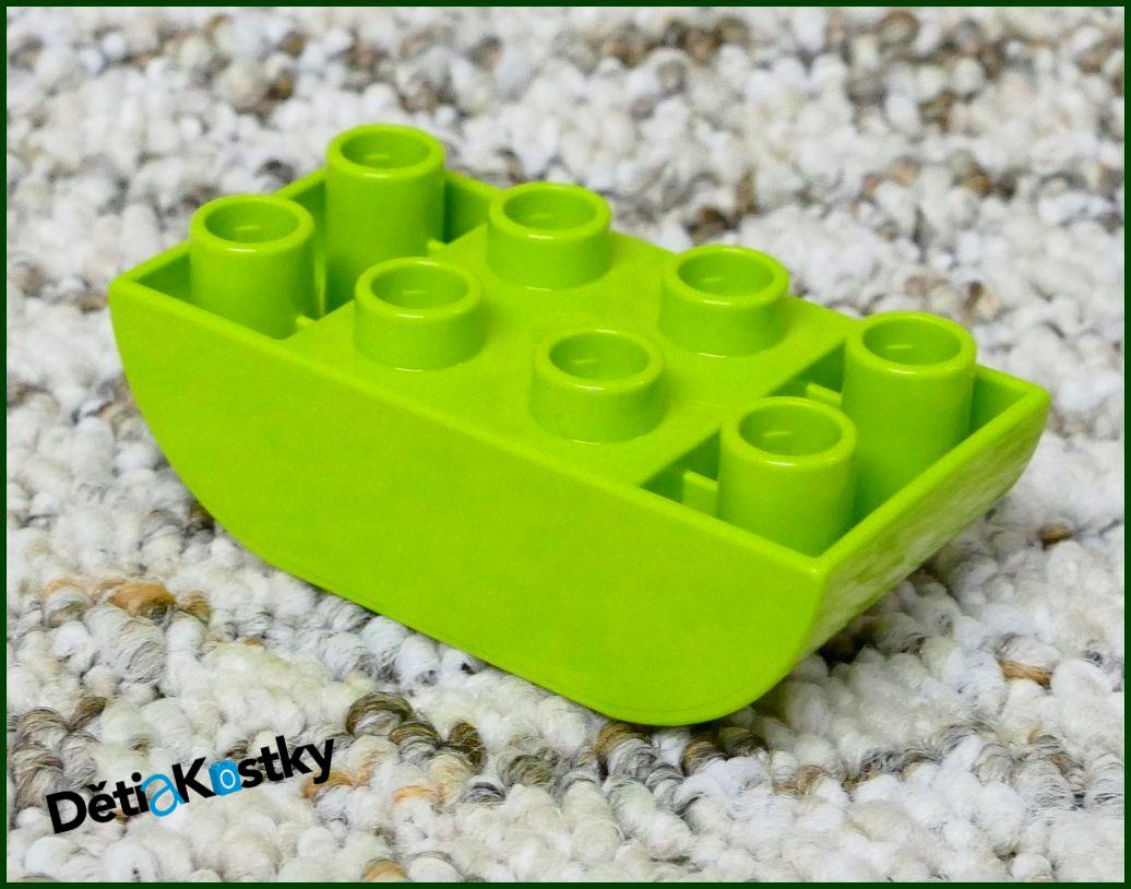 Lego® Duplo® Kostka 2x4 Zaoblená Invert - Limetka