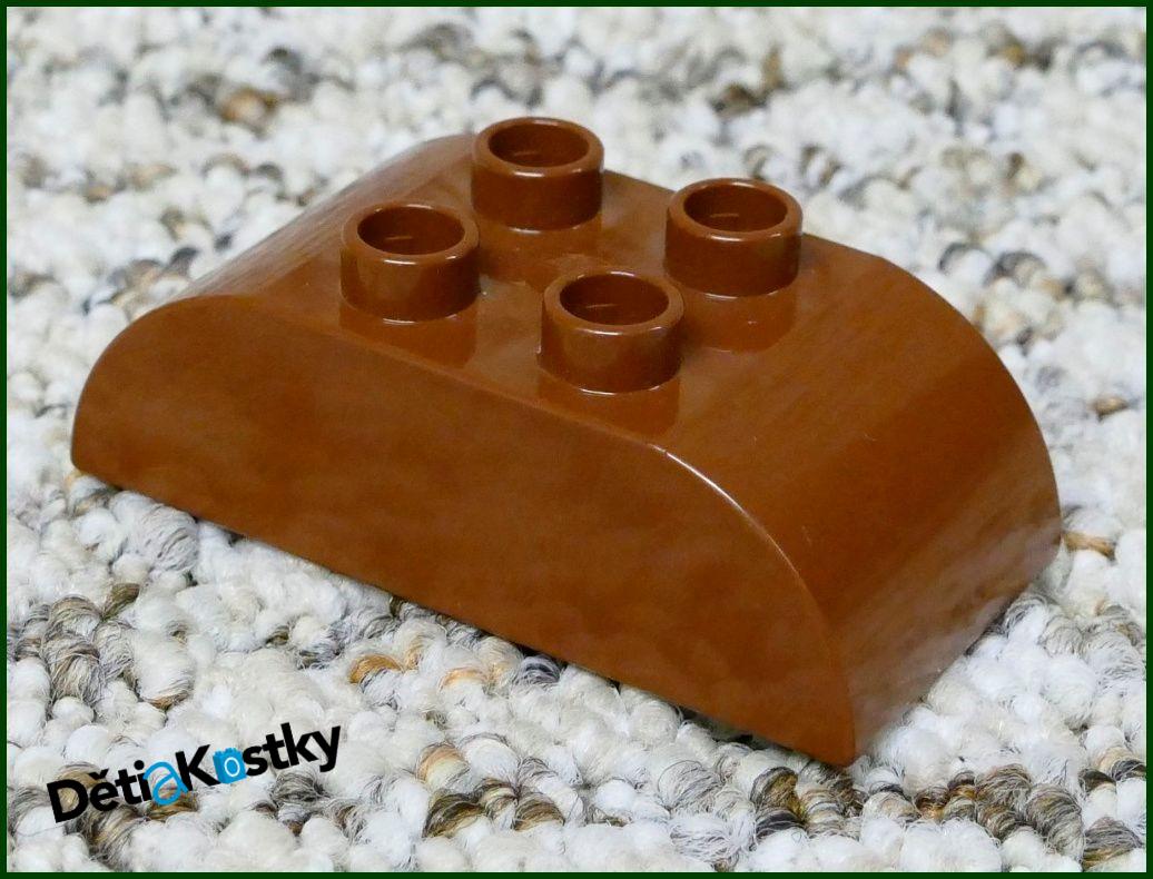 Lego® Duplo® Kostka 2x4 Zaoblená Hnědá (Stříška)